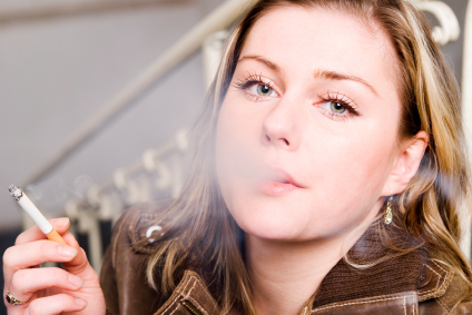 Photo of woman smoking but she shouldn't be her appointment at  Glen Perio in Glenview, IL